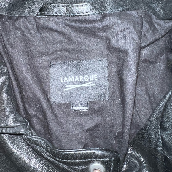 Lamarque leather jacket size large in excellent condition  worn a few times - Picture 2 of 4
